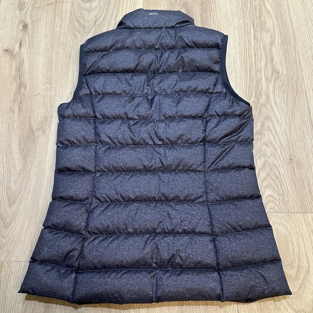 Eddie Bauer EB650 Down Puffer Vest Womens Sz XS Gray/Blue Full Zip Gorpcore - Picture 6 of 8